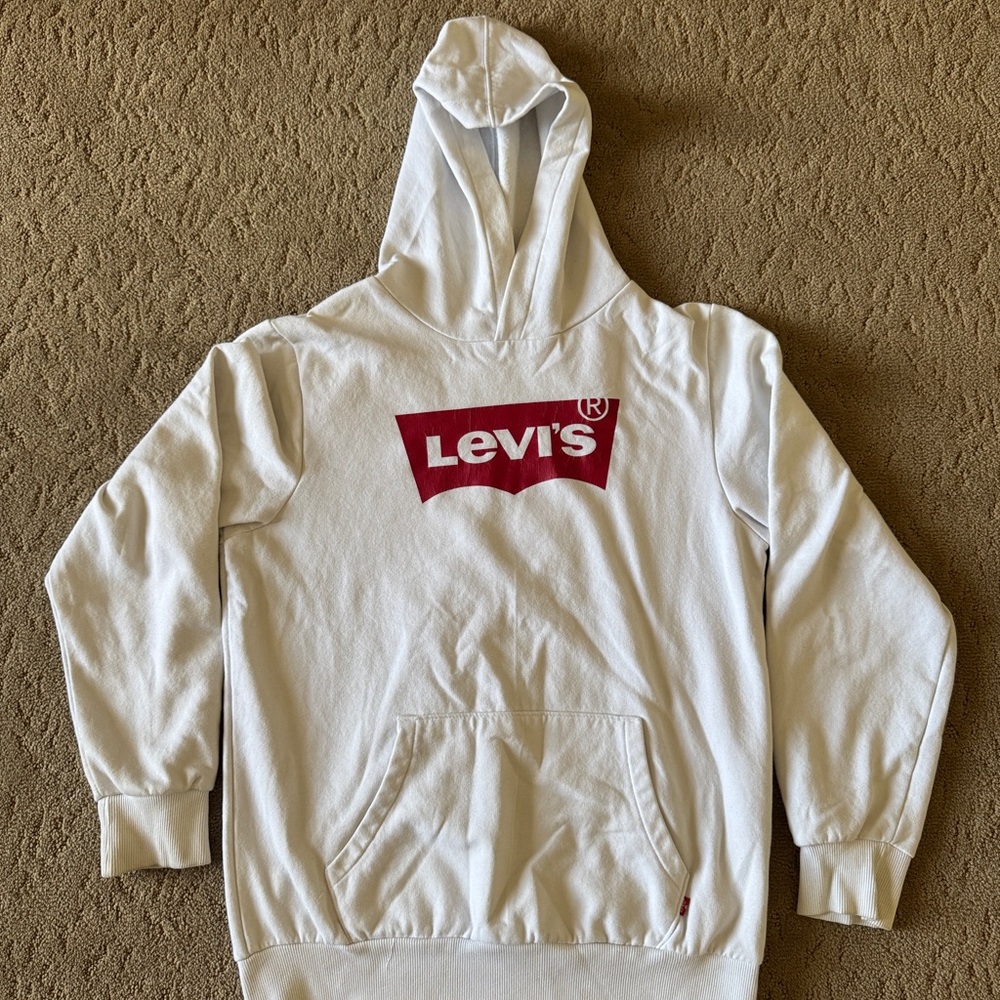Levi's White Sweatshirt Hoodie